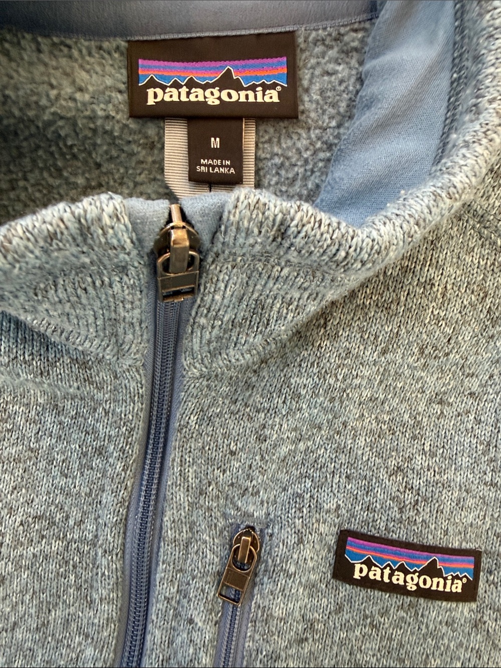 Patagonia Better Sweater Vest Light Blue Heather M - Picture 3 of 5